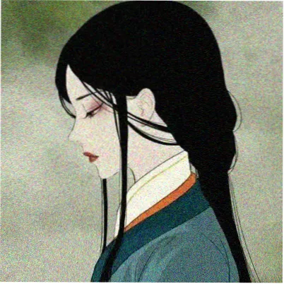 留言用户头像，戴耳机的侧脸剪影